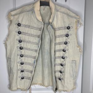 Free People Denim Vest